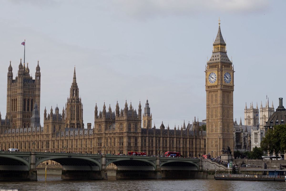 Le Big Ben et le palais de Westminster à Londres