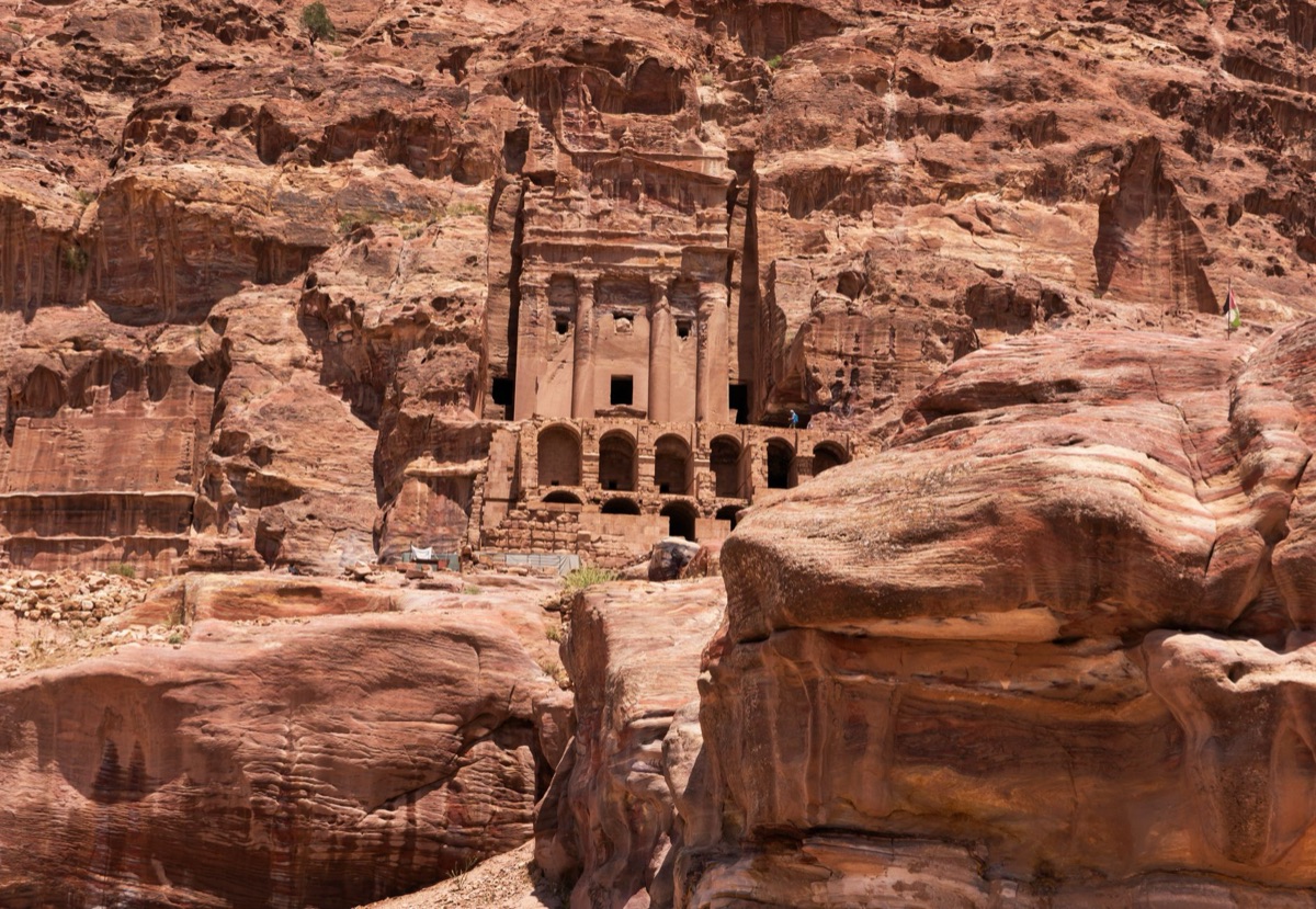 formazioni rocciose nei deserti di Petra