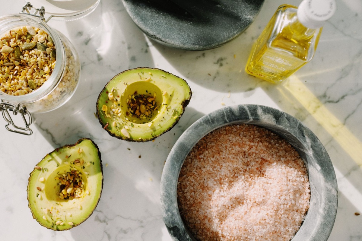 Tostada di avocado naturale