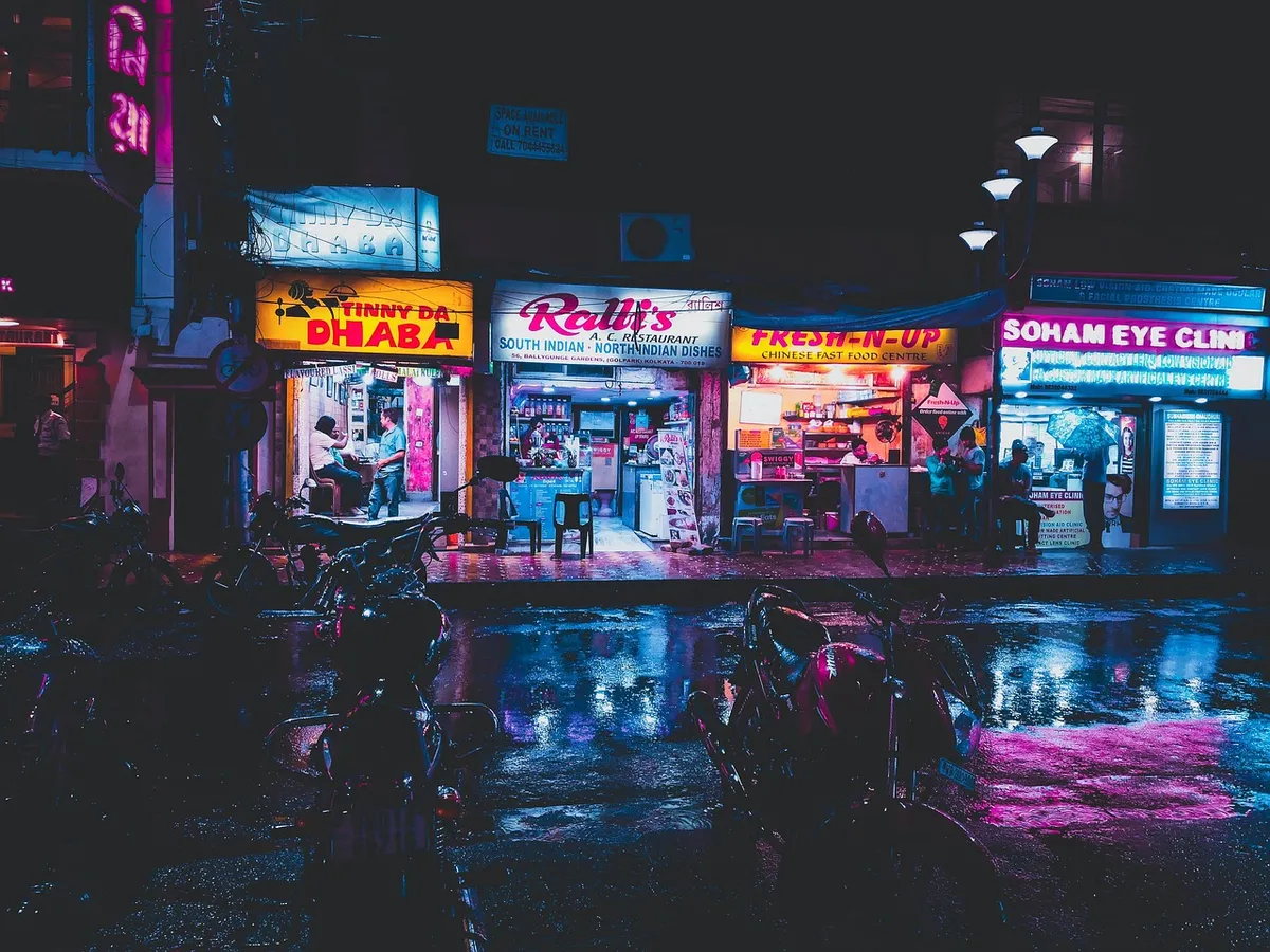 shop, city, night, neon, advertising, sign, store, signage, open, bar, architecture, restaurant, osaka, business, urban, building, light, billboard, shops, shop